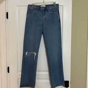 Abercrombie The 90s Straight Mid Rise Size 6 Length:Regular